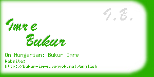 imre bukur business card
